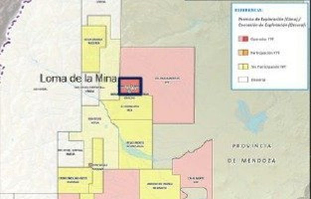 Mapa de Loma de la Mina — Mendoza